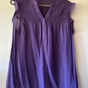 Purple Women's Sleeveless Top